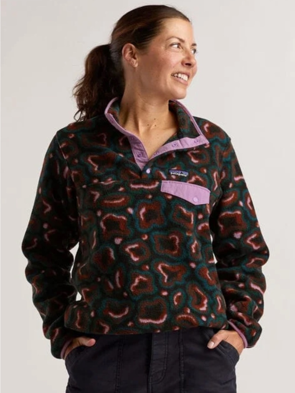 Patagonia Lightweight Synchilla Snap-T Fleece S Soft Spirea Dried Vanilla